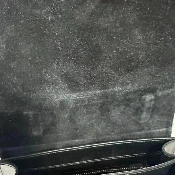 New ROBERTA ROSSI Genuine Leather Flap Satchel/Crossbody Bag Black Made In Italy - Picture 11 of 16